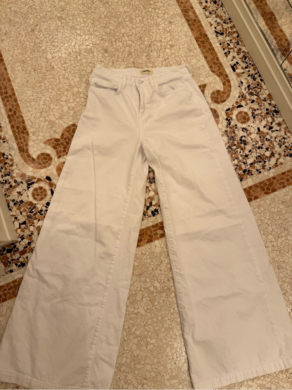 L'AGENCE White Denim Jeans